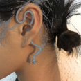 thumbnail image 2 of Punk Snake Cuff Earrings,non Pierced Snake Ear Cuff,punk Cobra Wrap Earrings Clip, Personality Crawler Earrings Jewelry----Golden--Product code 64584 Golden, 2 of 5