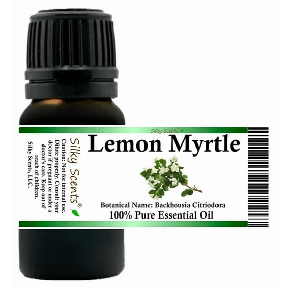 Lemon Myrtle Essential Oil 5 ml (1/6 fl oz) - 100% Pure and Natural by Silky Scents