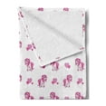 thumbnail image 2 of Love Soft Flannel Fleece Throw Blanket, Pink Hearts and Pony Horse Kids Girls Design Fairytale Toy Animal Cartoon, Cozy Plush for Indoor and Outdoor Use, 60" x 80", Hot Pink White, by Ambesonne, 2 of 5