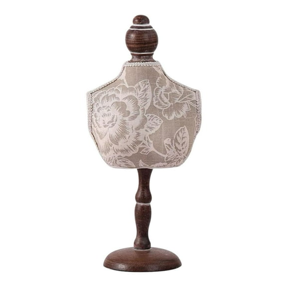 menolana Necklace Display Stand Mannequin Pendant Chain Necklace Organizer Girls Jewelry Display Bust Necklace Holder for Trades Shows Height 36 cm