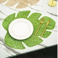 thumbnail image 3 of LINLIN 10 Pack Turtle Leaf Decorative Placemats Leaf Placemat PVC Placemats Hollow Table Place Mats Heat Resistant Non-slip Dining Placemats, 3 of 6
