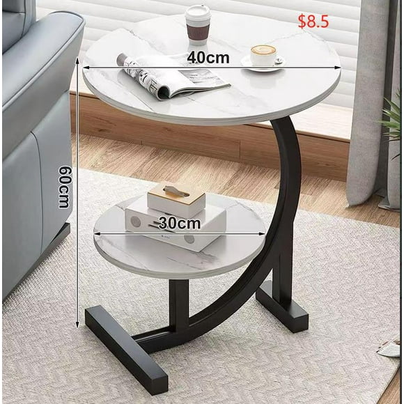 Mesa Auxiliar Scandi Home Redonda De Centro Minimalista