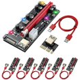 thumbnail image 1 of 6pcs Pci-e Riser Gpu Risers Card 10 Capacitors para Bitcoin Eth Mining Afortunado Sencillez, 1 of 4