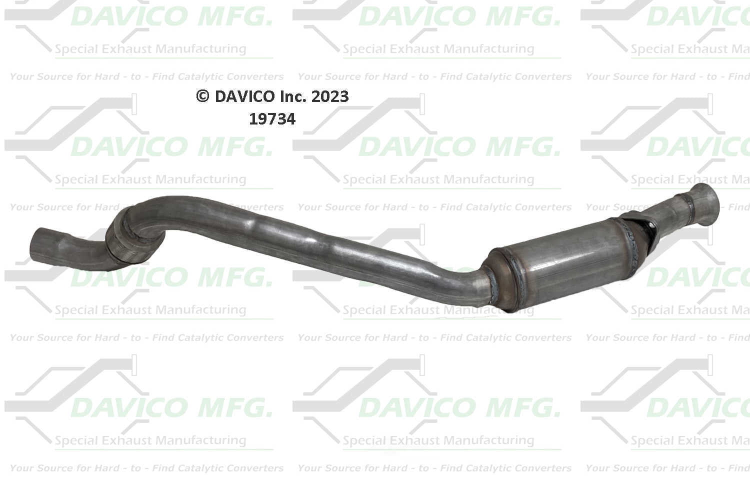 Davico Mfg 19734 Direct-Fit Catalytic Converter