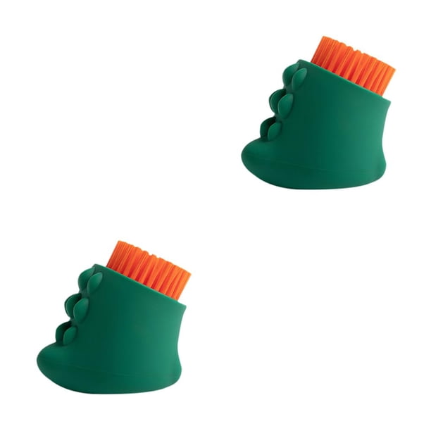 Wosthever Cepillo de silicona multifunción para la colada, cepillo para limpieza del cabello, cepillos para ropa interior, cepillos para limpieza de Verde 2piezas Wosthever CBP166962