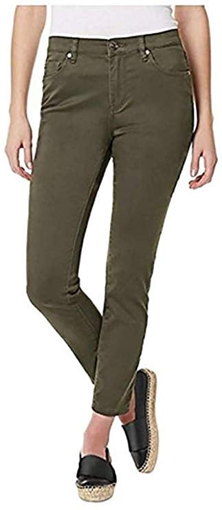 Buffalo Jeans - Buffalo David Bitton Women's Mid Rise Stretch Skinny Pants, Green 6/28 - NEW