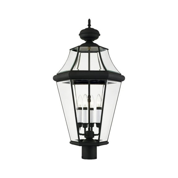 Livex Lighting Georgetown Outdoor Post Head in Black