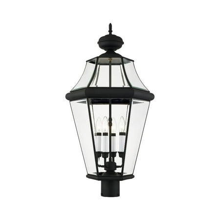 Livex Lighting Georgetown Outdoor Post Head in Black