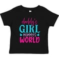 thumbnail image 3 of Inktastic Baby Daddy's Girl Mommy's World Cute Design Girls Toddler T-Shirt, 3 of 5