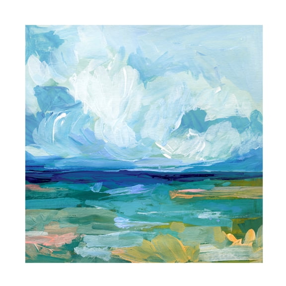 Trademark Fine Art Victoria Barnes Saltwater's Edge II Canvas Wall Art - 14x14