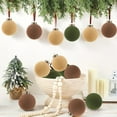 thumbnail image 5 of FastXmas 15 Pcs Christmas Balls Set 3.14 Inch Velvet Christmas Balls Flocked Christmas Tree Ornaments,Plastic Shatterproof Balls Christmas Decorative Hanging Ornaments for Xmas Tree Holiday Outdoor, 5 of 8