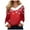 Pink, variant on Gubotare Women's Long Sleeve Faux Fur Print Dressy Casual Sweatshirt Slim Fitted Christmas V Neck Tops Shawl Collar Knit Sweater (Hot Pink,XXL)