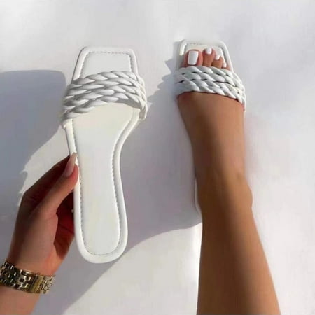 

Summer Slippers For Women Beach Accesseories Flip Flops For Women Women S Fashion Summer Multicolor Large Size Flat Sandals And Slippers Swimming Pool Accessories Mens Women Slippers