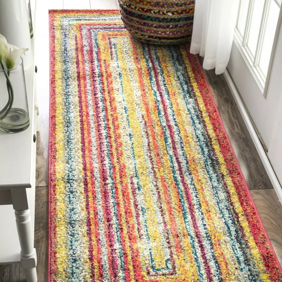 nuLOOM Hargis Labyrinth Area Rug, 2' 6" x 10', Runner, Hargis Multicolor