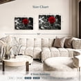 thumbnail image 4 of Elephant Stock Lone Rose Pop Wall Art - Horizontal Canvas Wall Art - Living Room Wall Decor - Floral And Botanical Canvas - Black And Gray Decor - 36" x 24", 4 of 8