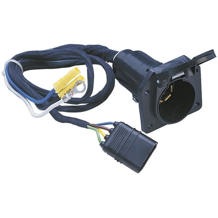 Hopkins Towing Solutions 47205 Plastic Prewired 4 Wire Flat to 7 RV Blade