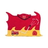 Kidorable Baby Boys Red Fireman Top Button Cotton Absorbent Hooded Towel S