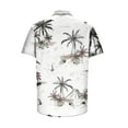 thumbnail image 4 of Men's Summer Big & Tall Casual Hawaiian Shirts Short Sleeve Lightweight Button Down Shirts Tropical Holiday Beach Shirts, 4 of 5