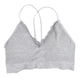 thumbnail image 1 of tipo camisola con escote en V, con relleno inalámbrico, finos, camisola, para mujer gris Colcomx Top de tirantes tipo bralette con relleno para mujer, 1 of 8