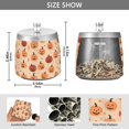 thumbnail image 2 of Yayeee Ashtray with Lid for Cigarette Smokeless Stainless Steel Home Ash Holder, Colorful Halloween Pumpkin Pattern, 2 of 7