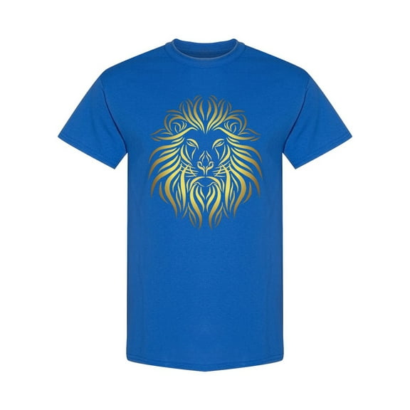 Lion Head Tattoo Design T-Shirt Men -Image by Shutterstock, Male Large