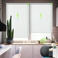 thumbnail image 1 of Yoolax Motorized Roller Shades Light-filtering Free-Stop Roller Blinds Rechargeable Window Blinds(Half Shading Pure White,63"W x 72"H), 1 of 6