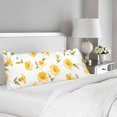 thumbnail image 2 of BSDHOME Yellow Flral Flower Seamless Pattern Body Pillow Covers Case Protector 20x60 inch, 2 of 2