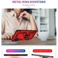 thumbnail image 6 of TECH CIRCLE Galaxy A54 5G Case,Heavy Duty Shockproof Full Body Protective Phone Cover Built in Rotatable Magnetic Ring Holder Car Mount Holder Kickstand Case For Samsung Galaxy A54 5G 2023,Red, 6 of 9
