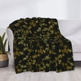thumbnail image 3 of Yiaed Bamboo Print Blanket Throw Blanket Soft Cozy Flannel Blanket for Home Bed Sofa Couch Chair-80"x60", 3 of 6