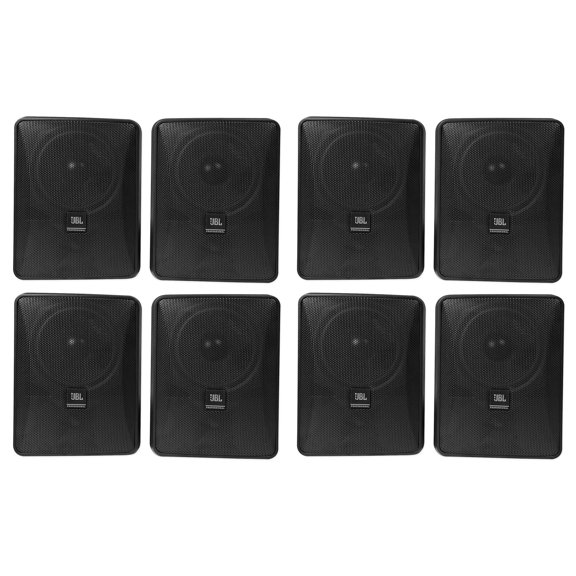 (8) JBL Control 25-1 5.25" 30w 70v Wall-Mount Commercial Restaurant/Bar Speakers