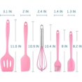 thumbnail image 4 of CHAO Espátula de silicona, espátulas 5 en 1 de silicona resistentes al calor, juego de utensilios de cocina de silicona antiadherentes, utensilios de cocina para cocinar, hornear y mezclar, 4 of 5