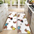 thumbnail image 4 of Kitchen Rugs Sets Of 2,Dachshund Footprint Bone Anti Fatigue Kitchen Mat Rugs Non Slip Washable,Decorative Kitchen Floor Mats for Kitchen,Sink,Laundry,17"X47", 4 of 5