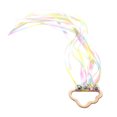 thumbnail image 2 of Rainbow Hand Ribbon Runner Cintas de muñeca, Ribbon Wind Dancing Ribbon Streamer Aprendizaje de juguetes sensoriales educativos para favores de la fiesta de cumpleaños A Hugo serpentina de cinta, 2 of 6