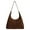 Coffee, variant on SUOSDEY Shoulder Bag for Women Suede Tote e Bag Satchels Crossbody Purse for Travel College Work Tote Handbag