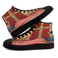 thumbnail image 4 of American Patriots One Nation Under God High Top Canvas Shoes Sneakers Black Size 6, 4 of 7
