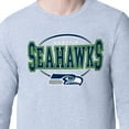 thumbnail image 3 of Men's Starter Heather Gray Seattle Seahawks Team Track Graphic Long Sleeve T-Shirt, 3 of 3