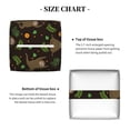 thumbnail image 5 of Picia Sloth Doing Yoga Pattern Tissue Box Cover,PVC Leather Square Holder,Tissue Box Holder with Magnetic Bottom,Facial Paper Organizer Dispenser-5.2"X5.2"X5.2", 5 of 8