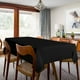 thumbnail image 3 of Juego de 2 manteles negros de 20 x 78,7 pulgadas, mantel rectangular, mantel de poliéster lavable, resistente a las manchas y las arrugas para mesa de comedor, buffet y camping, 3 of 5