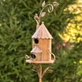 thumbnail image 5 of Zaer Ltd. Large Copper-Colored Multi-Birdhouse Stakes, Room for 2 Bird Families in Each, 5 of 7