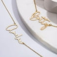 thumbnail image 5 of PicturesOnGold Custom Name Necklace Jewelry Yellow Gold Necklace Nameplate Modern Script Jewelry Gift for Women, 5 of 6