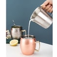 thumbnail image 3 of Coofit Moscow Cup Creative Decorative Stainless Steel Handle Design Copper Mug Mule Cup, 3 of 10