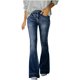 thumbnail image 1 of Pantalones acampanados de color sólido informales a la moda para mujer, pantalones vaqueros con bolsillo, pantalones vaqueros para mujer Fridja  hfkajh103386, 1 of 9