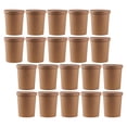 thumbnail image 4 of 25 juegos de vasos desechables de papel Kraft para sopa, cubos para sopa y vasos para gachas con tapa para almacenamiento, 4 of 6