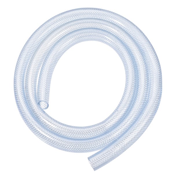 Tubo de PVC de 3/4 pulgadas x 6.6 pies, manguera flexible trenzada clara de alta presión
