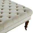 thumbnail image 2 of Linon Isabelle Velvet Square Tufted Ottoman, Multiple Colors, 2 of 7
