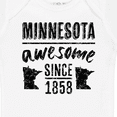 thumbnail image 4 of Inktastic Minnesota Awesome Since 1858 Boys or Girls Baby Bodysuit, 4 of 5