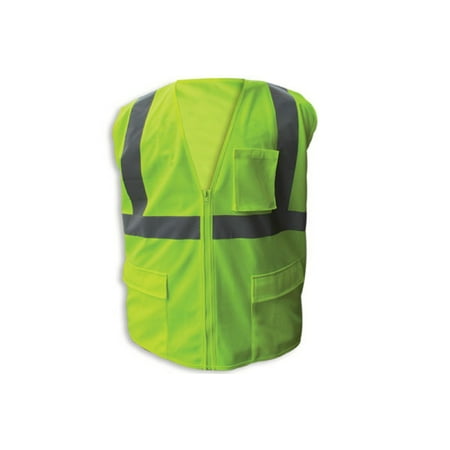 - Enguard LIME Poly Mesh FR Reflective Safety Vest, Class 2 - 2XL