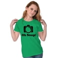 thumbnail image 4 of Oh Snap Camera Snapshot Cute Hobby Womens Slim Fit Graphic Tee Brisco Brands M, 4 of 5