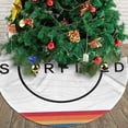 thumbnail image 3 of Falda para árbol de Navidad Starfield, suave y divertida, con diseño de Merry Christmas Tree Collar, decoración navideña de estilo rústico, 36", 3 of 4