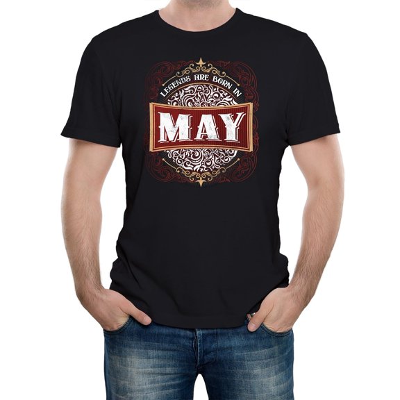 Reality Glitch Only Legends Are Born in May T-Shirt – Funny May Birthday Tee for Men